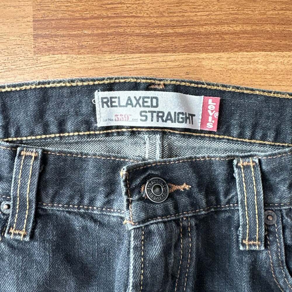 Levis 559 Relaxed Straight 33x30 Black Denim